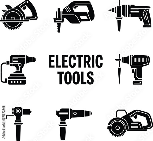 Current of Craft: Silhouettes Shaped by Power and Precision Electric Elegance: Tools That Build, Break, and Belong in Every Belt From Saw to Drill: A Minimalist Homage to Modern DIY Might