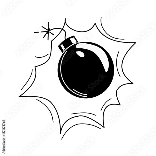 vector doodle bomb effect