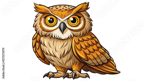 Eurasian Eagle-Owl, Bubo bubo, a species of eagle owl