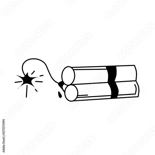 vector doodle bomb effect