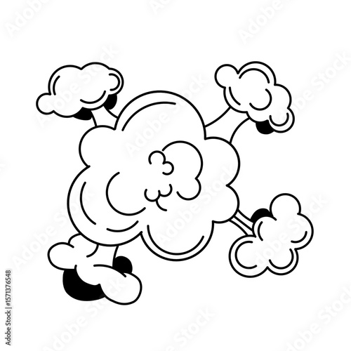 vector doodle bomb effect