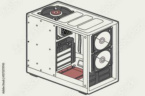 Open Computer Case