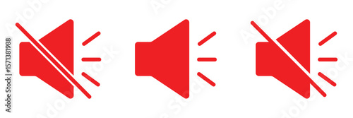 Black Outline Speaker Icon. Graphic Element Vector Icon Representing Volume, Sound, or Output. Speaker icon vector. volume sign and symbol. loudspeaker icon. sound symbol. Sound volume icons set. 