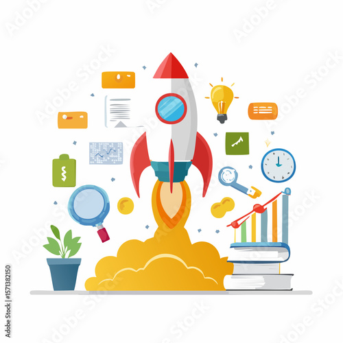 Business infographic elements vector set for web and marketing design