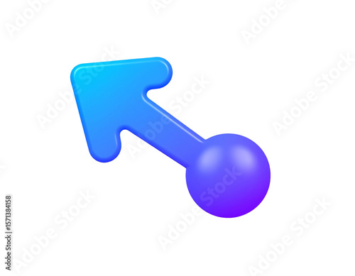 Diverging Arrows (Blue Purple)