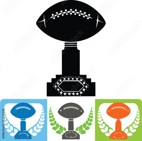 American Football Trophy Award Winning Championship Cup