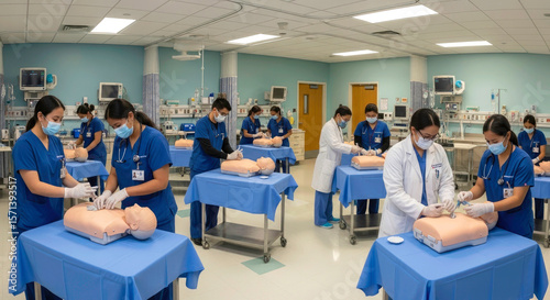 Medical Students in Training: Mastering Essential Healthcare Skills Through Simulation