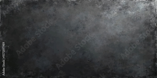 Dark, smoky grunge wall texture with a misty, moonlit sky