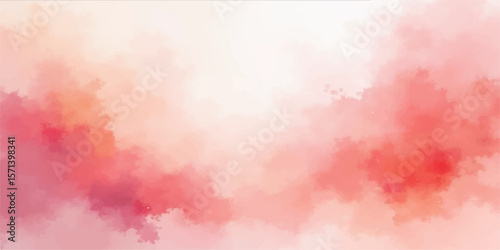 Abstract watercolour vector illustration featuring a grunge texture with a blend of orange, red, and yellow paint resembling a fiery sky