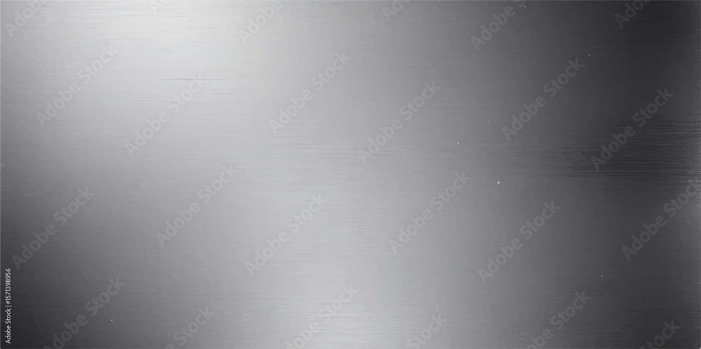Obraz premium Brushed metallic grey steel surface with a textured silver pattern, ideal as a light aluminium or stainless wall backdrop