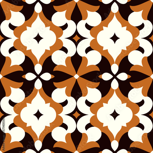 Terracotta Moroccan Geometric Pattern