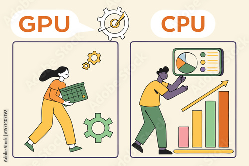 Understanding the Difference Between CPUs and GPUs: Speed, Cores, and Applications