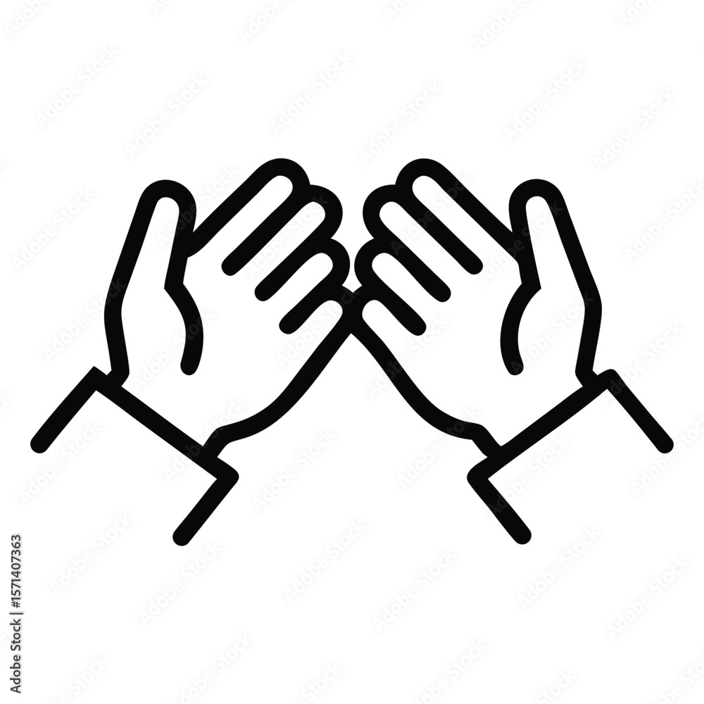 Fototapeta premium Group Clapping Hands Logo - Event & Recognition Design Element