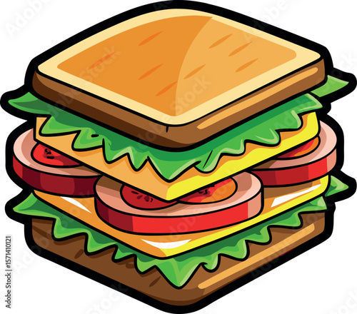 sandwich icon . vector icon 