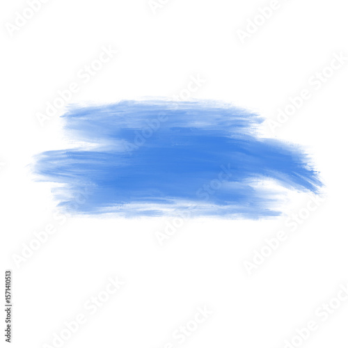 Blue paint brush isolated on a transparent background