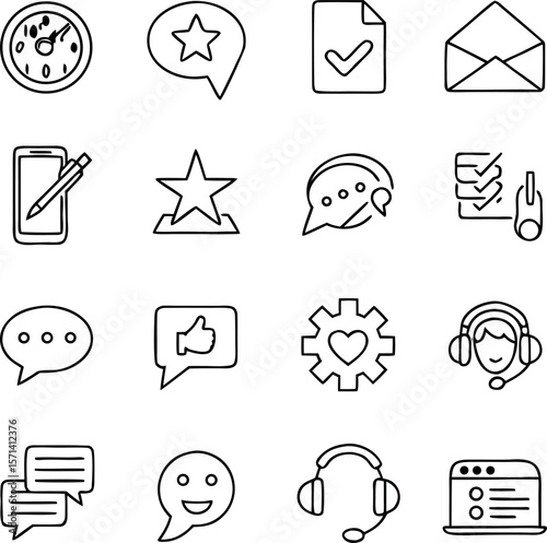 social media icons set.
