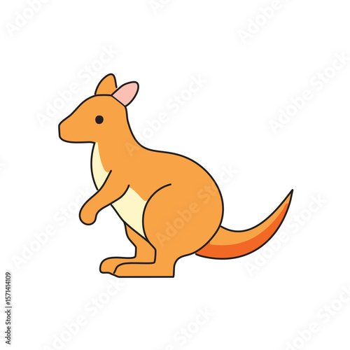 A Cute Kangaroo Illustration