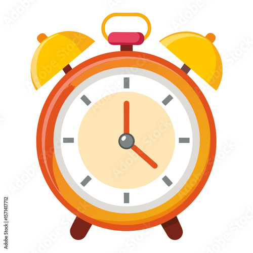 Retro Alarm Clock Vector