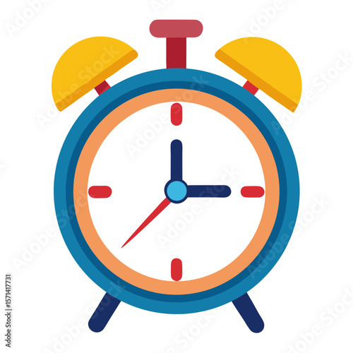 Retro Alarm Clock Vector