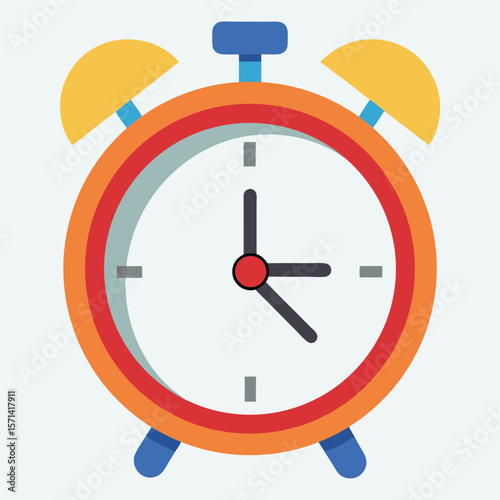 Retro Alarm Clock Vector