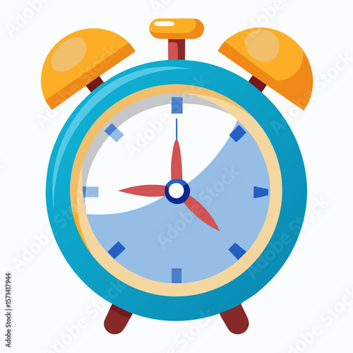 Retro Alarm Clock Vector