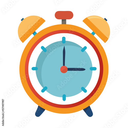 Retro Alarm Clock Vector