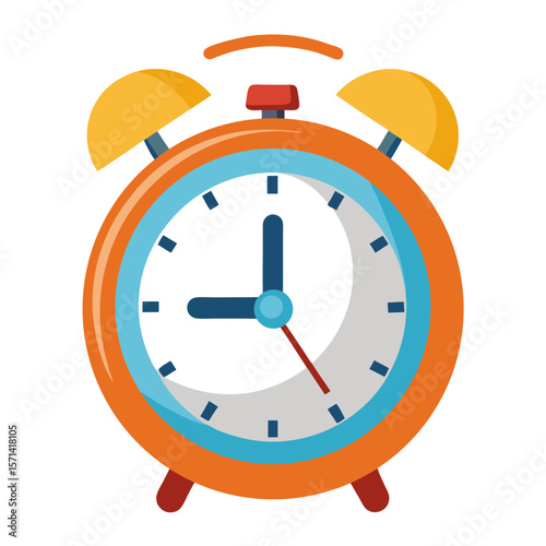 Retro Alarm Clock Vector