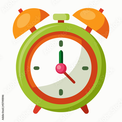 Retro Alarm Clock Vector