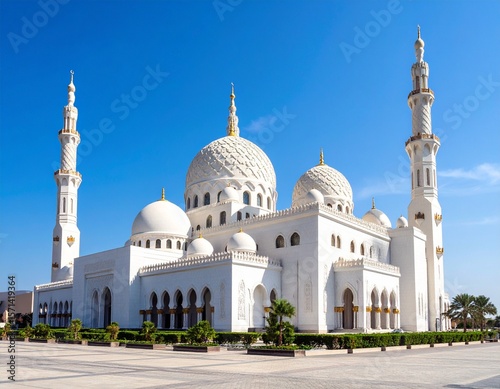 sheikh zayed mosque in abu dhabi united arab emirates