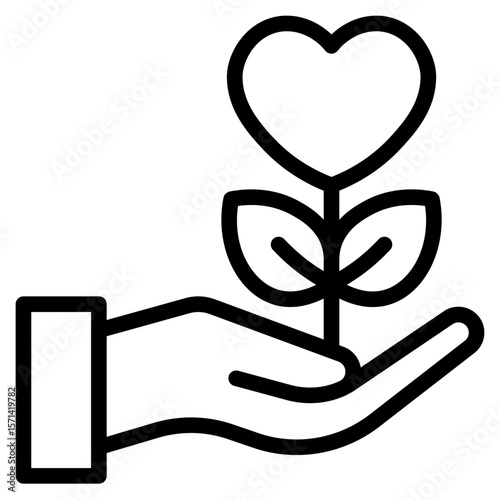 Care love, life, heartbeat, caring, passion, healthcare, like, charity  icon in vector illustration