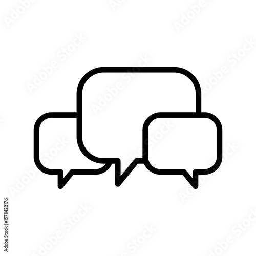 speech bubble icon, containing Text Message. Chat message symbol, Chat speech bubble, Social media message icon for app or website, gear PNG
