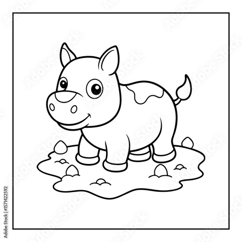 wild animal cartoon character coloring pages