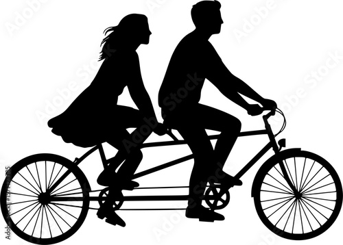 Couple Tandem Ride
