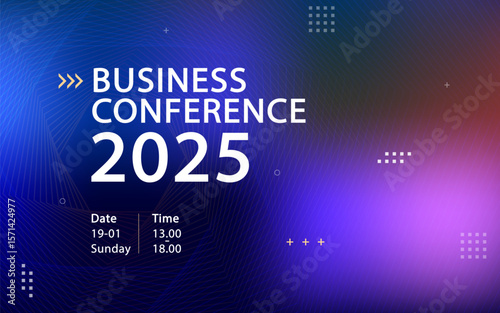 Business conference events, featuring various color schemes and layouts. ideal for event planners. modern vector , illustration and flat design.