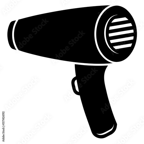 Heat gun or hair dryer icon