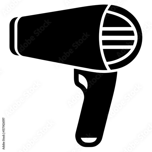 Heat gun or hair dryer icon