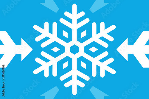 Elegant Snowflake Seamless Background In Icy Blue