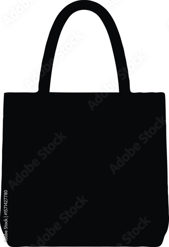 Stylish Tote Bag Silhouette Versatile Design for Everyday Use