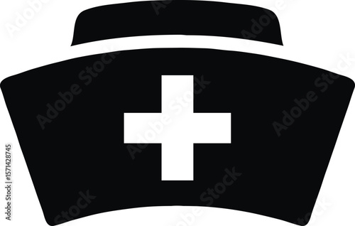 Nurse Cap Icon Healthcare Symbol, Medical Profession, Nursing, Hospital, Clinic