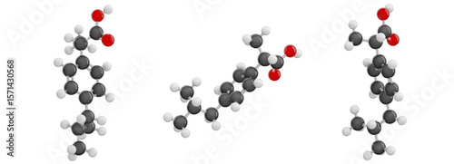 Tableau sur toile Ibuprofen isolated on transparent background