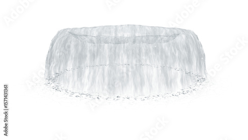 Water fountain isolated on transparent background