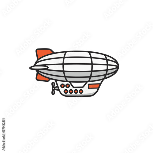 Classic Airship Illustration