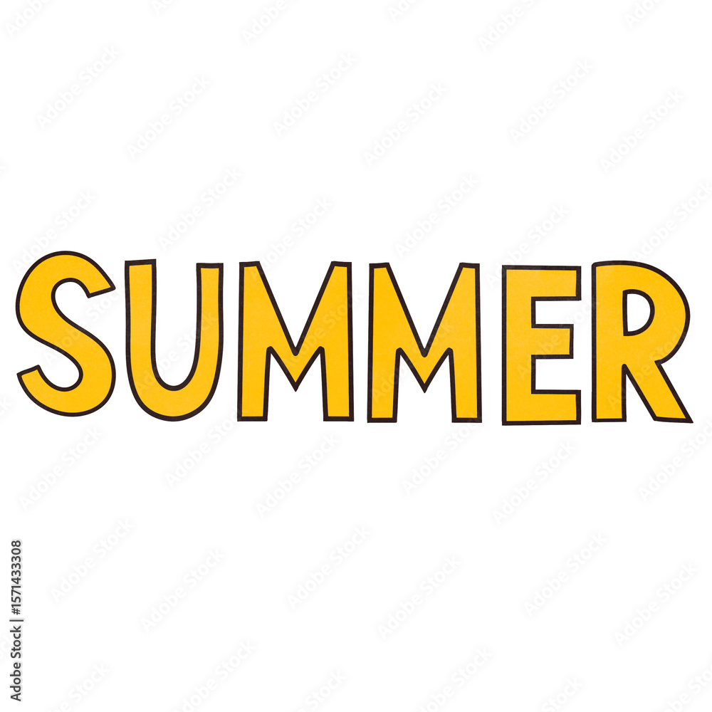 Fototapeta premium Summer font
