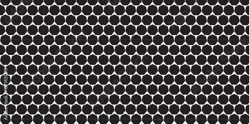 Seamless black metal mesh grid pattern with a dark, textured steel design