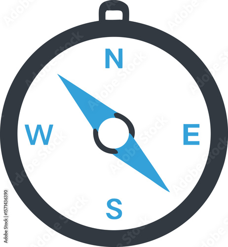 A realistic, functional compass, its needle precise, perfect for navigation and adventure.