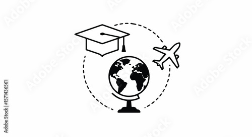 International Study Abroad Program or Global Education Concept

