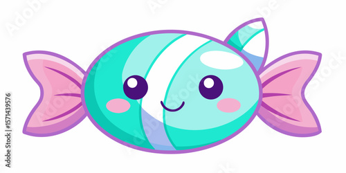 Cute Cartoon Candy Illustration Sweet Treat Design