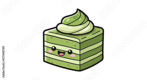 Adorable Matcha Cake A Delightful Green Tea Dessert
