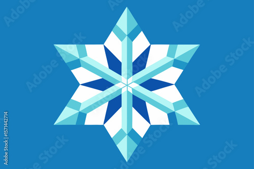 Crystal Snowflakes Made Of Prism Light Refraction
