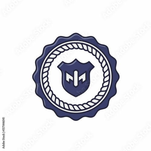 Illustration of a shield logo representing visual effects, in a modern style. Shield logo with symbolic design for visual enhancements brings security and trust.